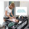 IMBABY Newborn Baby Bed Multifunctional Baby Cribs Foldable Baby Cot With Diaper Table Crib Cradle Double Decker Cribs for Baby