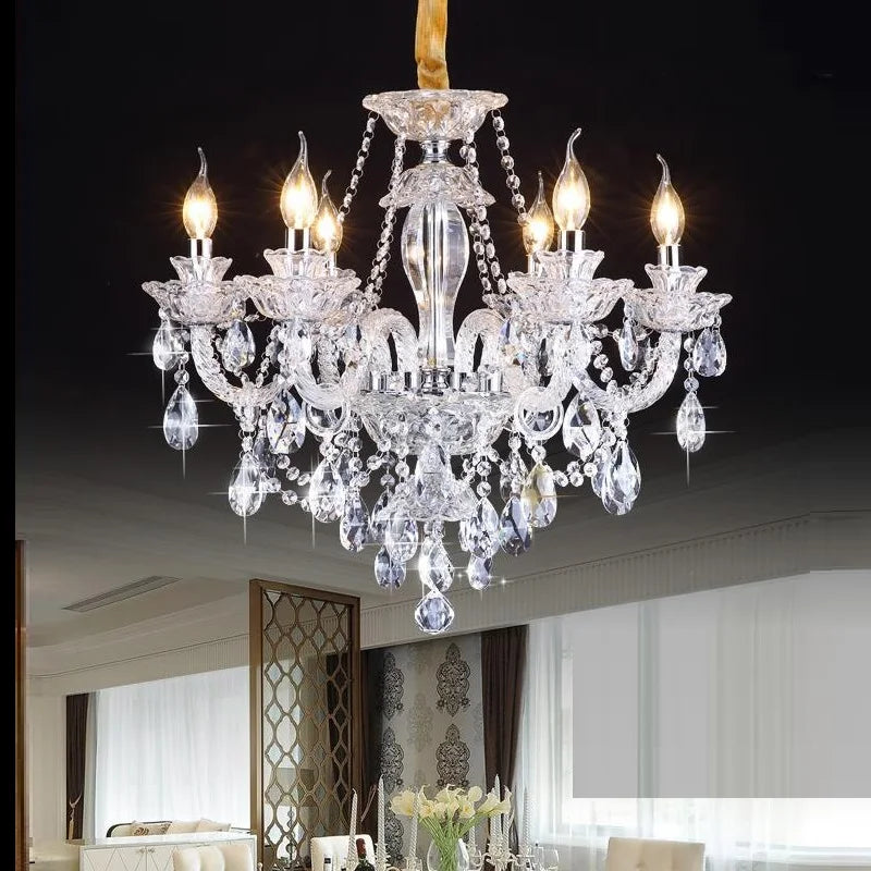Luxury New K9 Modern Crystal Lustres De Cristal Lamps Chandeliers AC110V/220V Home Decoration Lighting Fixture for Living Room