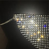 2024 NEW Crystal Masquerade Face Jewelry Women Party Accessories Fashion Fishing Net Metal Rhinestone Sequined Veil Body Jewel