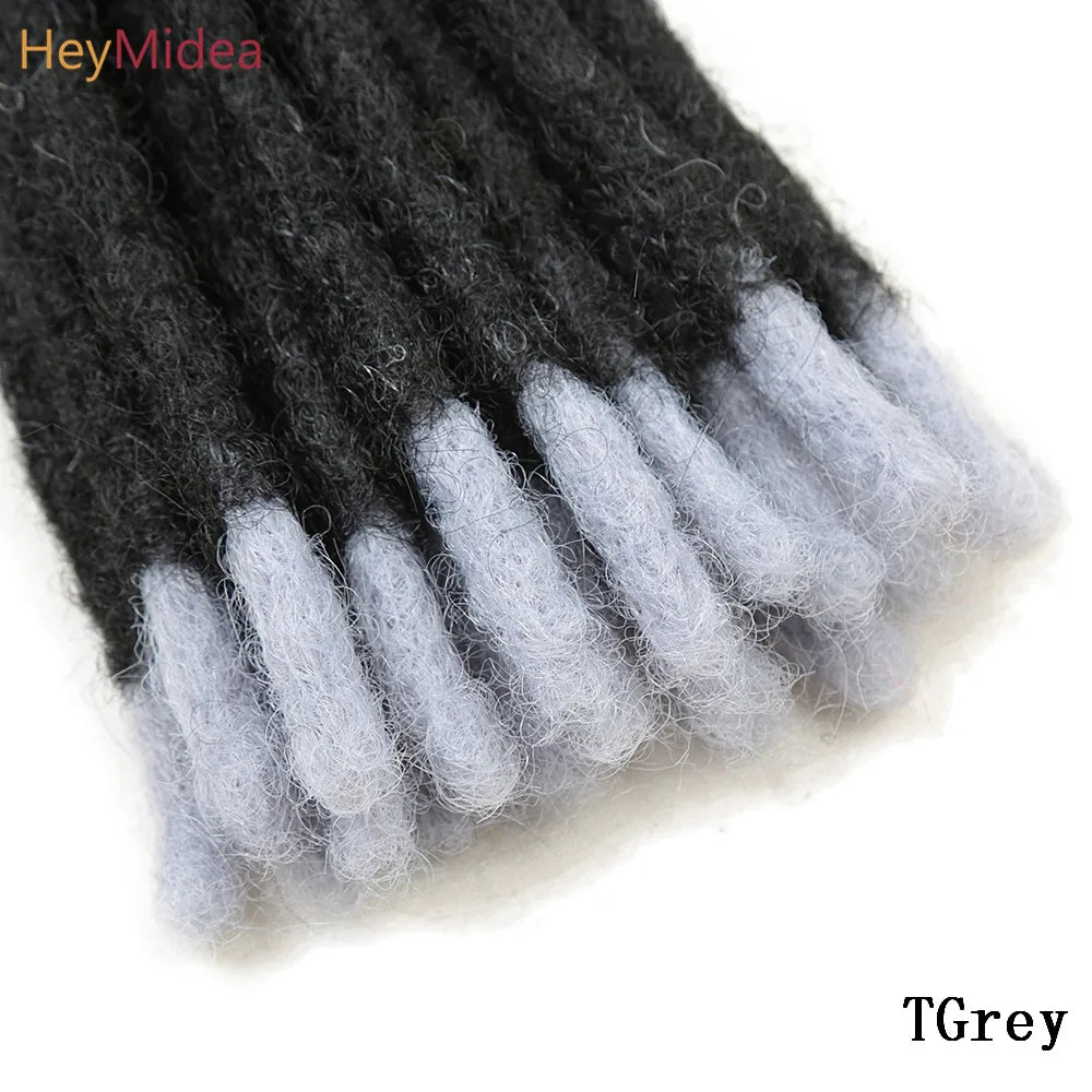 10 Inch Synthetic Dreadlocks Crochet Braids Hair  Handmade Locs Hip-Hop Style For Men And Women Ombre Braiding wig Extensions He