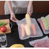 Silicone Food Storage Containers Reusable Food Storage Bags Lunch Bags Stand Up Zip Shut Bag Cup Fresh Food Leakproof Containers