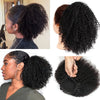 Afro Kinky Curly Hair Ponytail Extensions Clip in Drawstring Ponytail Human Hair Extensions Mongolian Kinky curly Hair Pieces