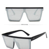 15 colors Flat Top Sunglasses Men Women Brand Designer Square Shades Gradient Sun Glasses Men Cool One Piece UV400 Mirror
