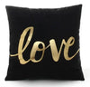 European Classical Bronzing Gold Foil Cushion Decorative Pillow Golden Leaves Home Decor Sofa Throw Pillow Almofadas Decorativas