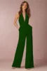 2022 New Fashion Backless Jumpsuits Women Solid Sleeveless Rompers Casual Overalls Halter Sexy Jumpsuit for Women