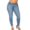 Jeans Large-Size Stretch Denim Skinny Pants