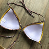 New New Arrival Nylon Triangle Bronzing Patchwork Bikini Lady Sexy Swimwear Swimsuit Export Bikini 8 Colors