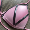 New New Arrival Nylon Triangle Bronzing Patchwork Bikini Lady Sexy Swimwear Swimsuit Export Bikini 8 Colors