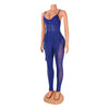 European and American Women's Clothing See-through Sexy Suspender Mesh Jumpsuit