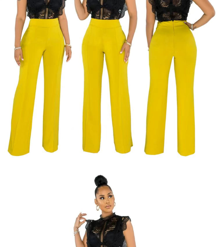 2022 Summer Women's Straight Leg Casual Women's Straight-Leg Pants