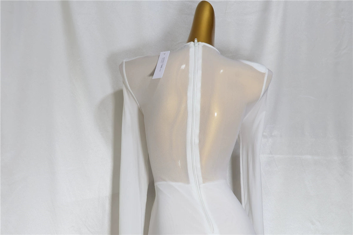 Women's Fashion Elegant Slim Fit Bodysuit Chest Wrap