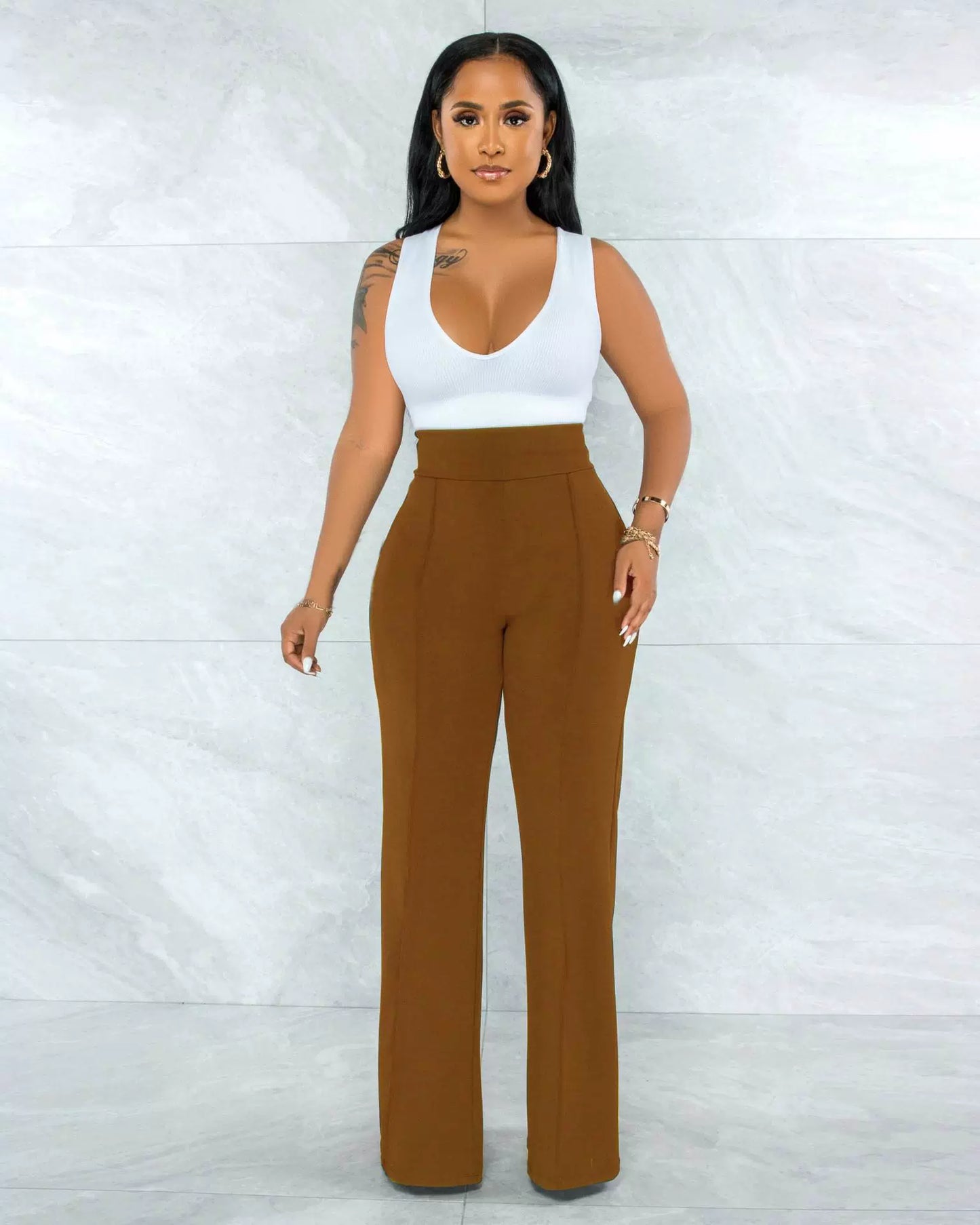 2022 Summer Women's Straight Leg Casual Women's Straight-Leg Pants