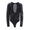 Fashion Wind Big Mesh Cut Out Travel One-Piece T-shirt