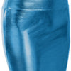 Autumn and Winter Mid-Length Imitation Leather Bronzing plus Size Skirt