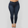 Jeans Large-Size Stretch Denim Skinny Pants
