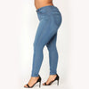 Jeans Large-Size Stretch Denim Skinny Pants
