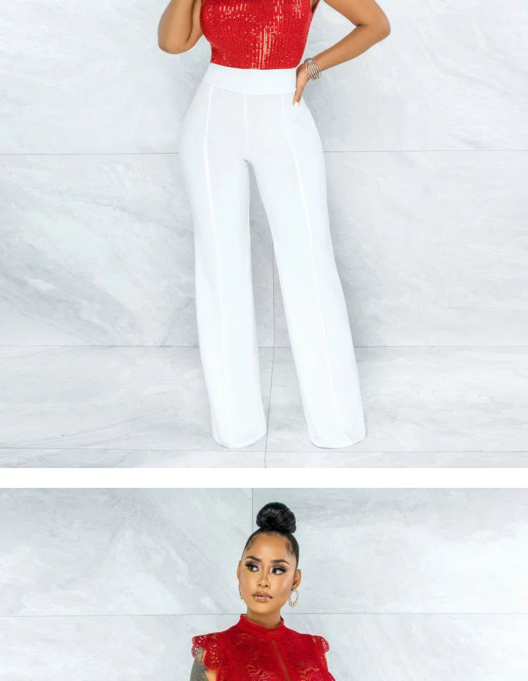 2022 Summer Women's Straight Leg Casual Women's Straight-Leg Pants