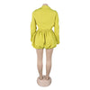 CM.YAYA Vintge Women's Blouse Style Ruched Up Long Sleeve Romper Playsuit 2025 Summer Streetwear Basic Overall Outfits Jumpsuits