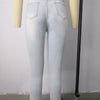 Jeans Large-Size Stretch Denim Skinny Pants