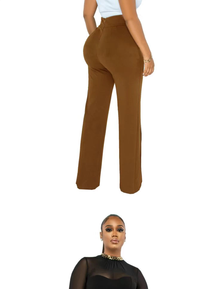 2022 Summer Women's Straight Leg Casual Women's Straight-Leg Pants