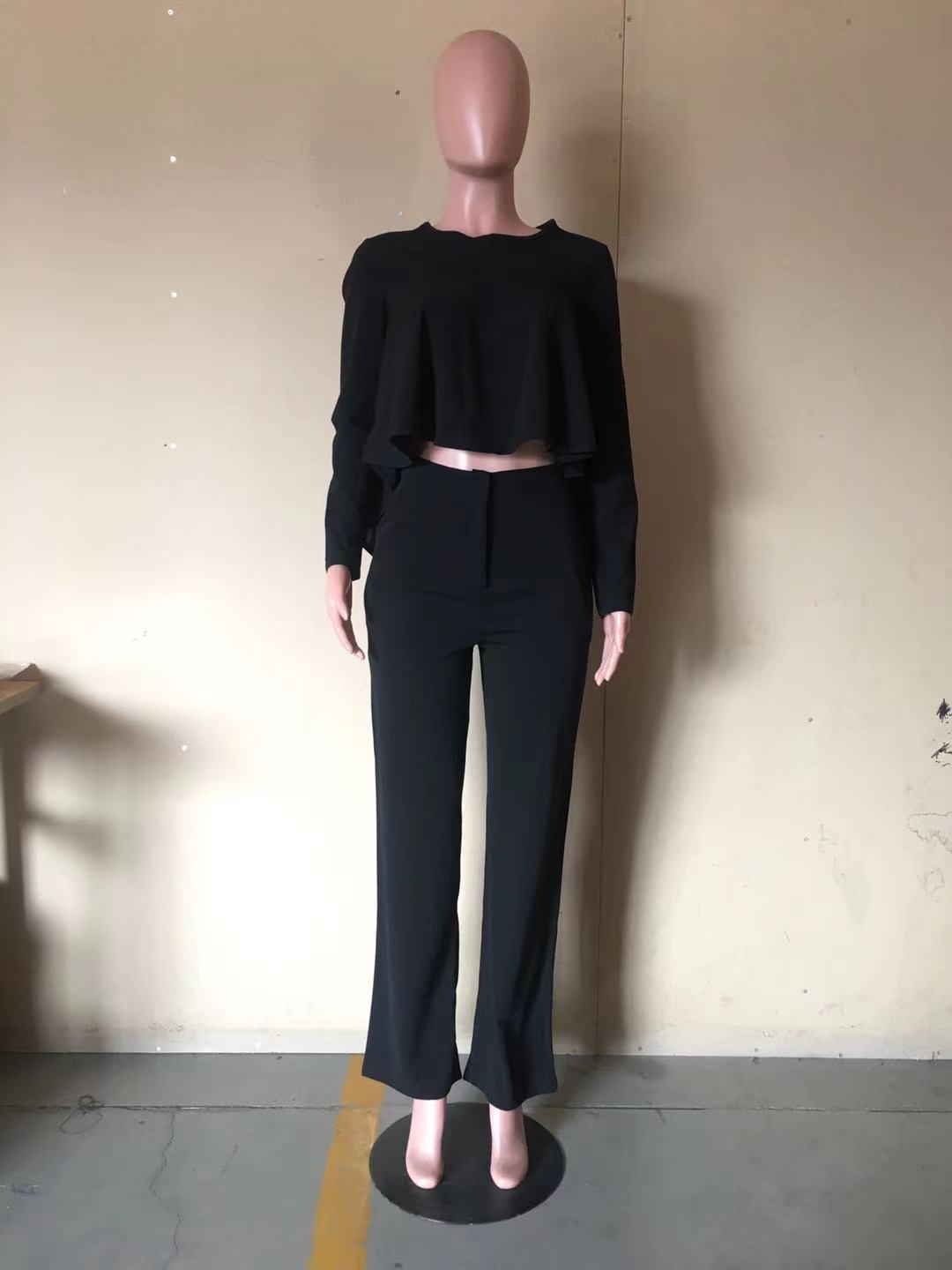 Two Piece Set Women Tracksuit Set Dashiki African Spring Summer Work Elegant Long Sleeve Top Pants Set Party Suit Matching Sets