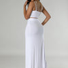 CM.YAYA Summer Women Sets Sleeveless Sexy Strap Crop Top and Tassel Long Skirt Sets Night Club Party Beach 2 Two Piece Sets