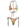 Weird Puss Hawaii Beach Vacation Style European and American Sexy Sexy Fashion Halter Bikini Suit Women