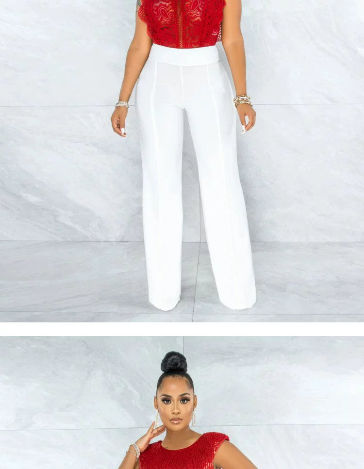 2022 Summer Women's Straight Leg Casual Women's Straight-Leg Pants