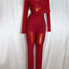 Women's Fashion Elegant Slim Fit Bodysuit Chest Wrap