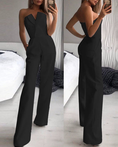 European and American Women's Clothing Slim Fit Bodysuit Tube Top