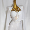 Women's Fashion Elegant Slim Fit Bodysuit Chest Wrap