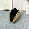 2024 New Arrival Golden Acrylic Shiny Metallic Goose Egg Box Glossy Shell Banquet Glossy Dumpling Hand Holding