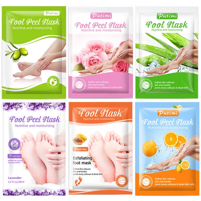 6packs Exfoliating Foot Mask Scrub Foot Care Feet Patches So