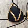 New New Arrival Nylon Triangle Bronzing Patchwork Bikini Lady Sexy Swimwear Swimsuit Export Bikini 8 Colors