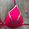 New New Arrival Nylon Triangle Bronzing Patchwork Bikini Lady Sexy Swimwear Swimsuit Export Bikini 8 Colors