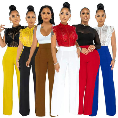 2022 Summer Women's Straight Leg Casual Women's Straight-Leg Pants