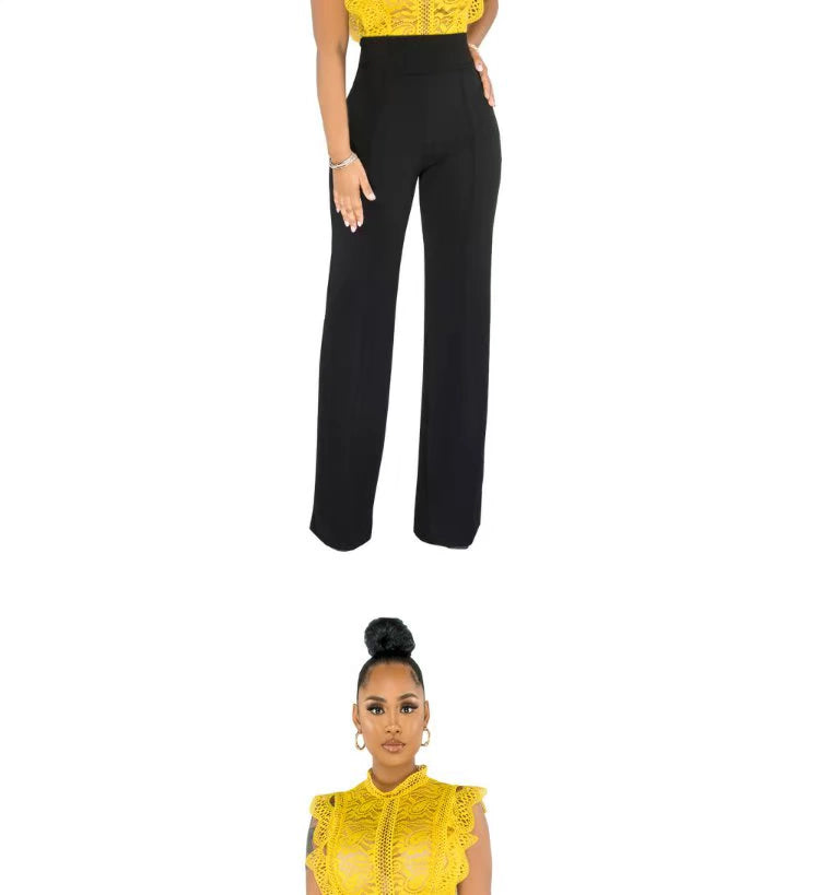 2022 Summer Women's Straight Leg Casual Women's Straight-Leg Pants