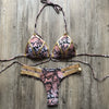2023 New Arrival Nylon Triangle Bronzing Patchwork Bikini Lady Sexy Swimwear Swimsuit Export Bikini 8 Colors