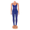 European and American Women's Clothing See-through Sexy Suspender Mesh Jumpsuit