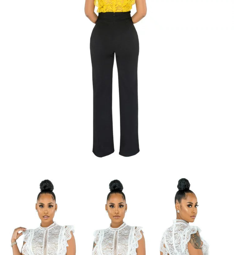 2022 Summer Women's Straight Leg Casual Women's Straight-Leg Pants