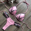 Hot Spring Sexy Bikini Lace-up Cutout Sexy Bronzing Bikini Hard Bag Hollow out Separates Swimsuit Bikini
