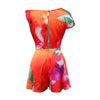 CM.YAYA Women Tie Dye Print Beach Sleeveless V-neck Sashes Sexy Party Club Playsuits Jumpsuit 2025 Summer One Piece Suit Rompers