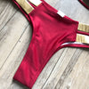 New New Arrival Nylon Triangle Bronzing Patchwork Bikini Lady Sexy Swimwear Swimsuit Export Bikini 8 Colors