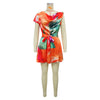 CM.YAYA Women Tie Dye Print Beach Sleeveless V-neck Sashes Sexy Party Club Playsuits Jumpsuit 2025 Summer One Piece Suit Rompers