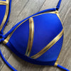 New New Arrival Nylon Triangle Bronzing Patchwork Bikini Lady Sexy Swimwear Swimsuit Export Bikini 8 Colors