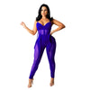 European and American Women's Clothing See-through Sexy Suspender Mesh Jumpsuit