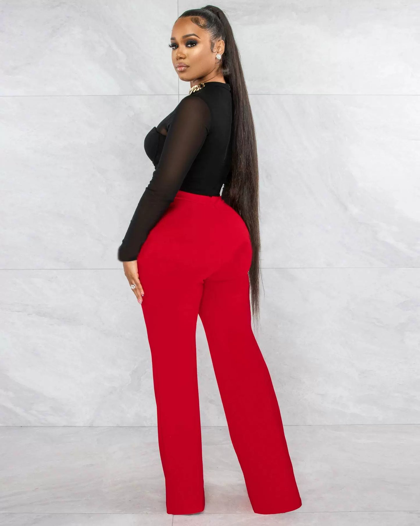 2022 Summer Women's Straight Leg Casual Women's Straight-Leg Pants