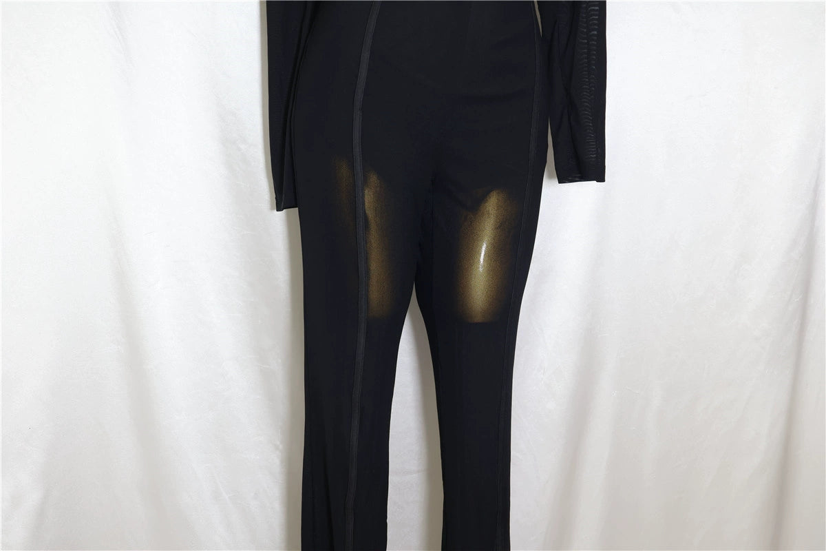 Women's Fashion Elegant Slim Fit Bodysuit Chest Wrap
