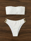 Open Back Sexy Tube Top Ribbon Swimsuit Beauty Back Separates Swimsuit Bar Sexy Female Bikini Sexy Bikini
