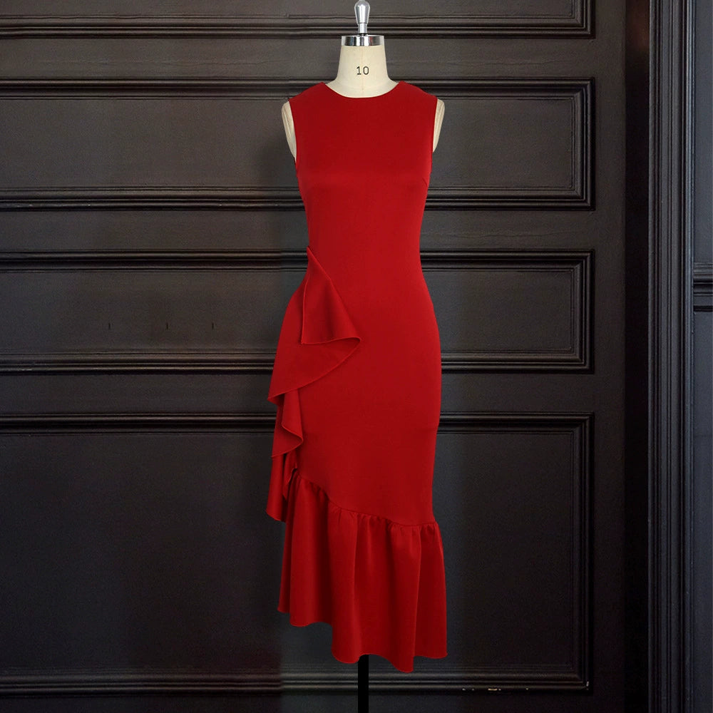 2021 African WOMEN'S Elegant Office OL Dress Female Clothes